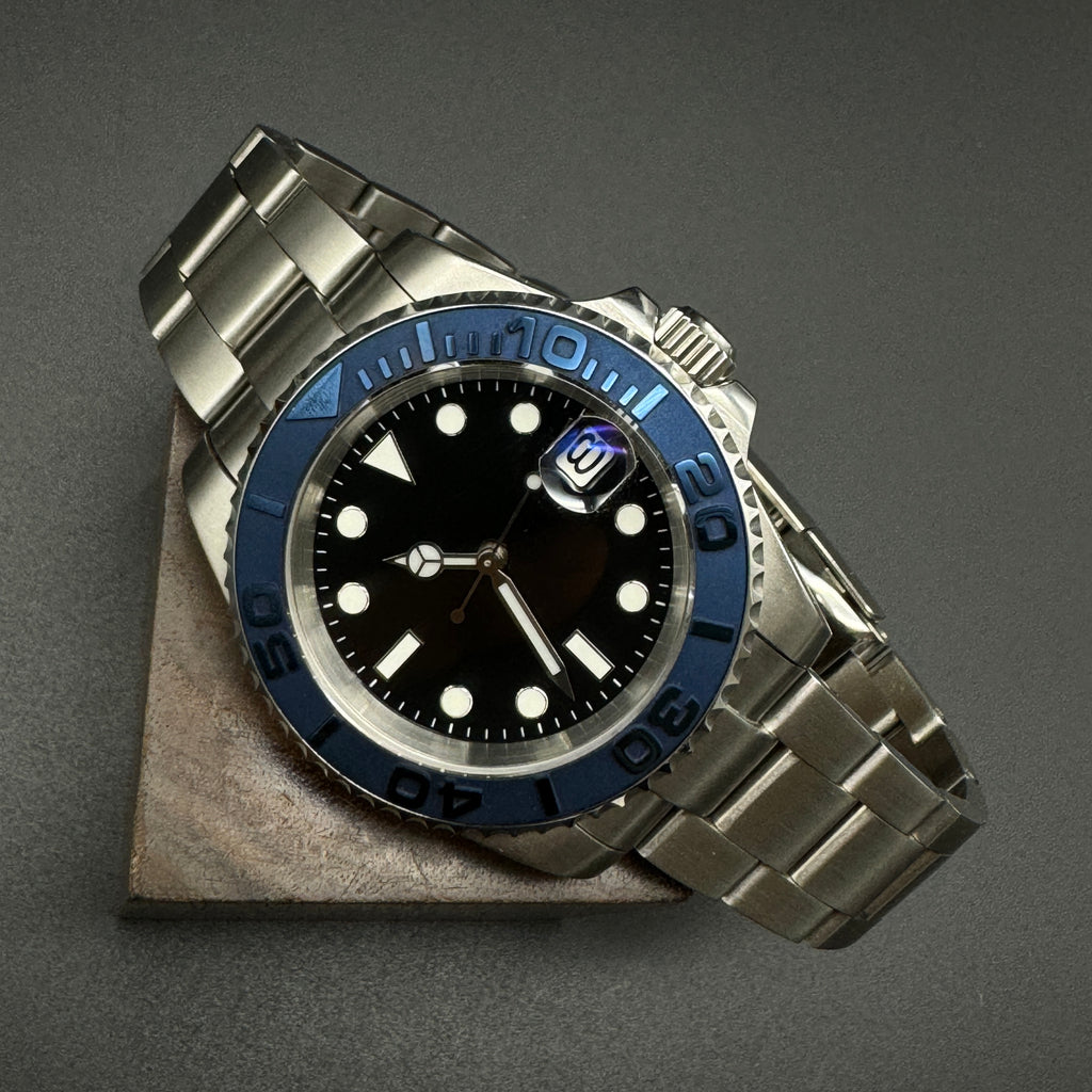 Black Submariner Watch Silver Oyster – Honcos Straps