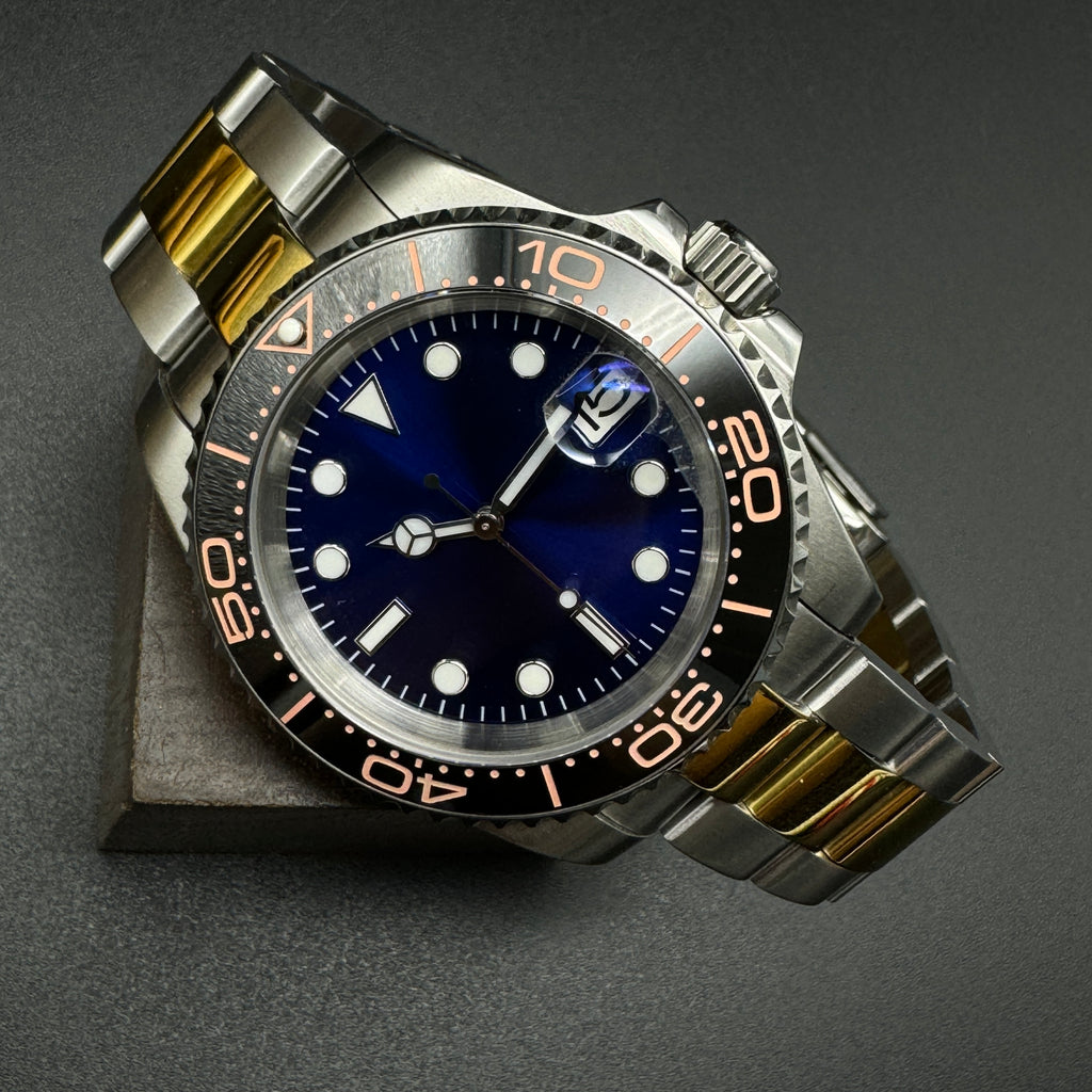 Blue Submariner Watch Steel and Yellow Gold Oyster – Honcos Straps