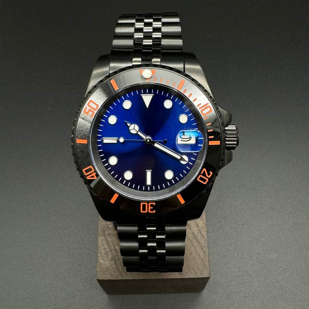 Blue Submariner Watch Black Jubilee – Honcos Straps