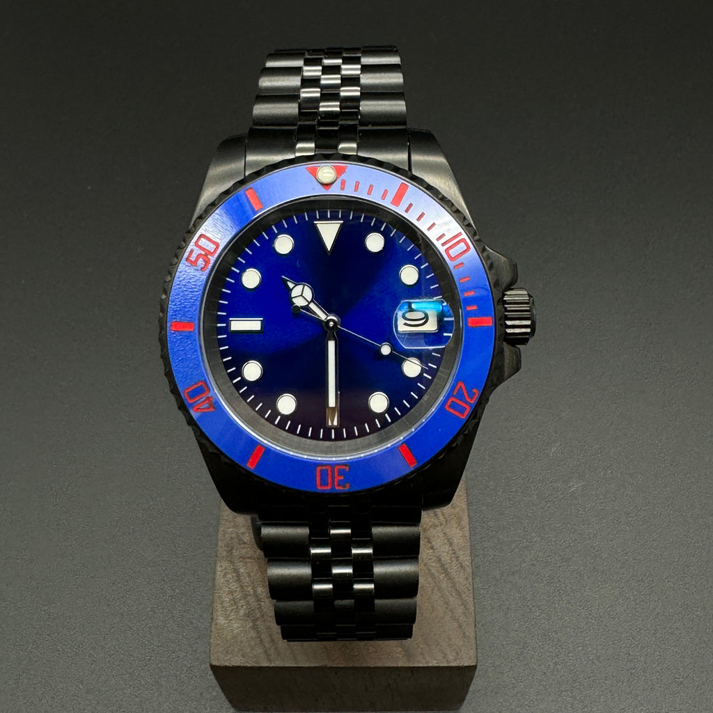 Blue Submariner Watch Black Jubilee – Honcos Straps