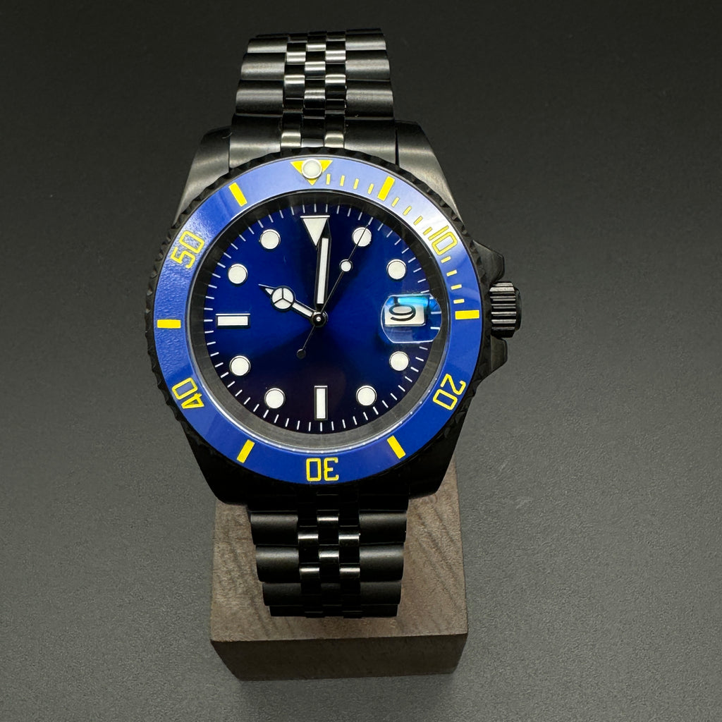 Blue Submariner Watch Black Jubilee – Honcos Straps