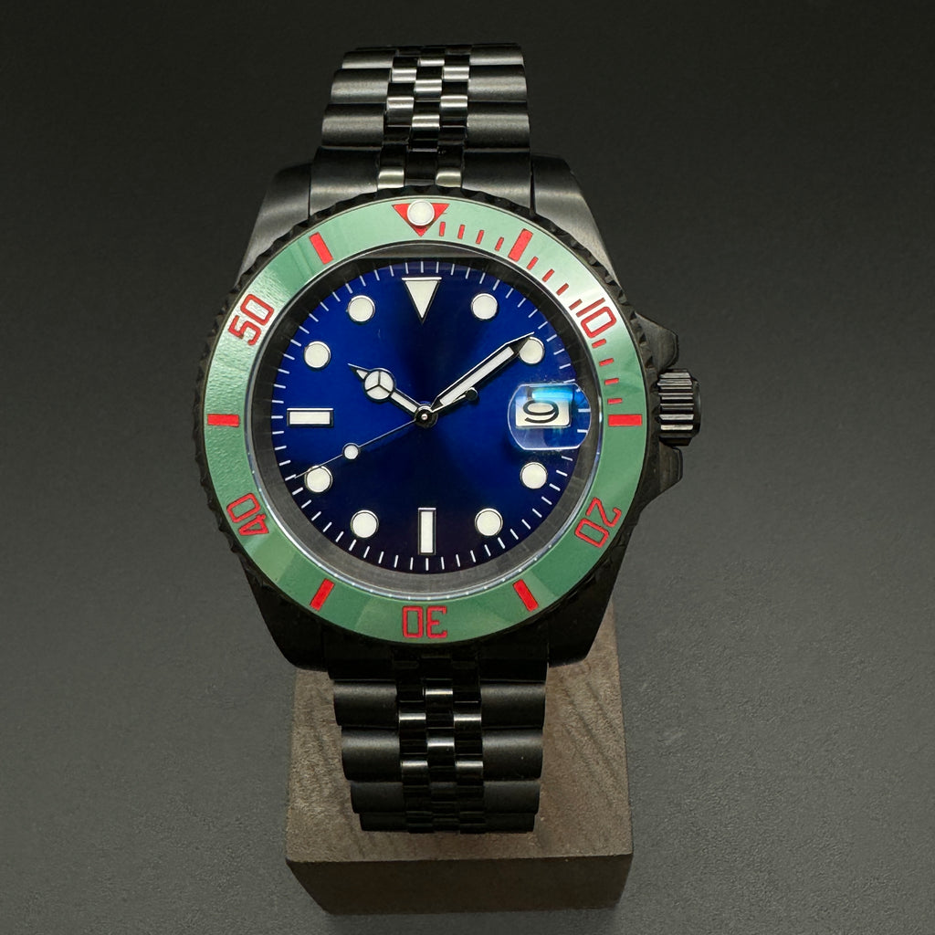 Blue Submariner Watch Black Jubilee – Honcos Straps