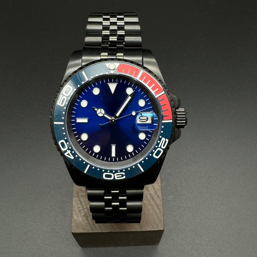 Blue Submariner Watch Black Jubilee – Honcos Straps