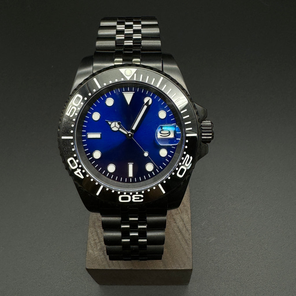 Blue Submariner Watch Black Jubilee – Honcos Straps