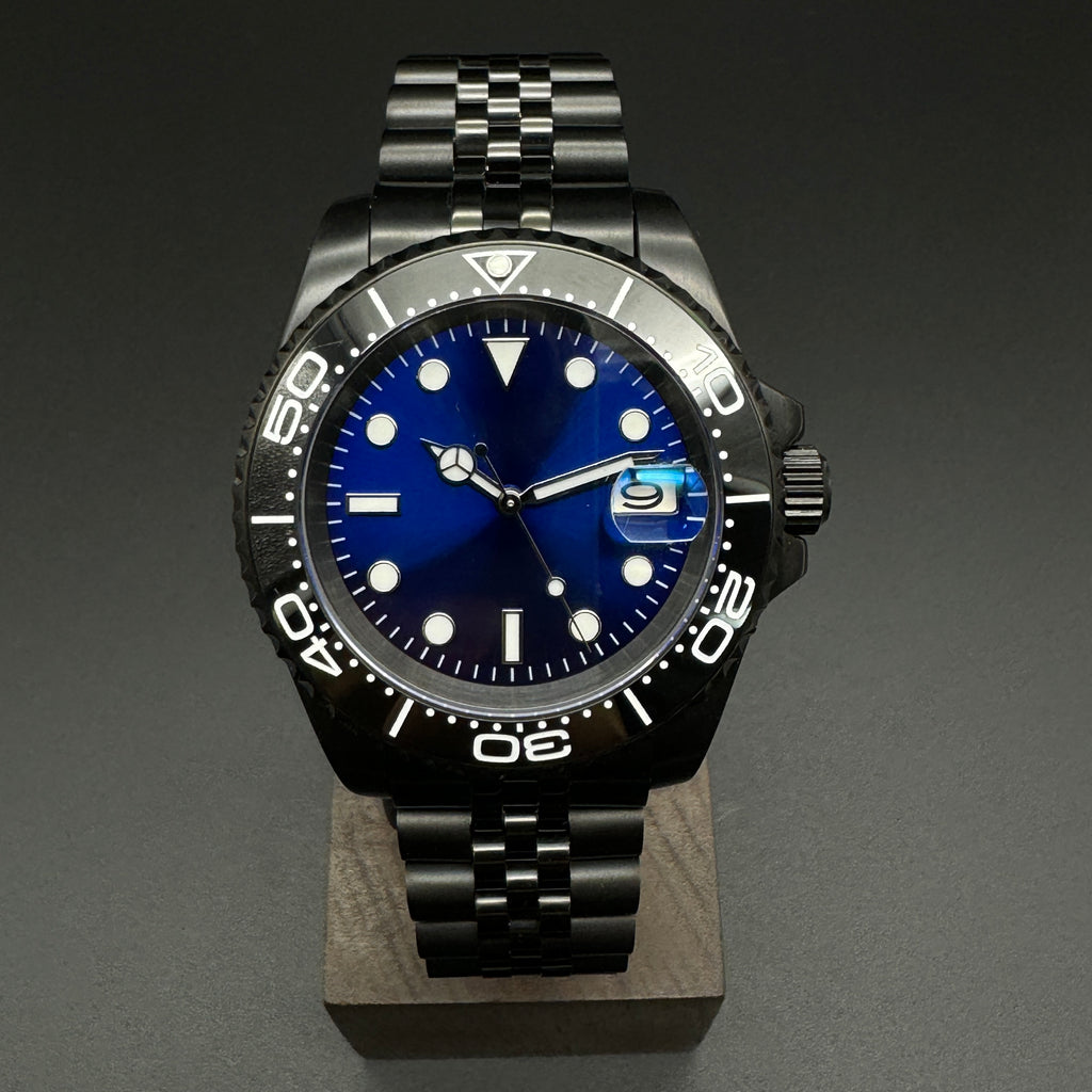 Blue Submariner Watch Black Jubilee – Honcos Straps