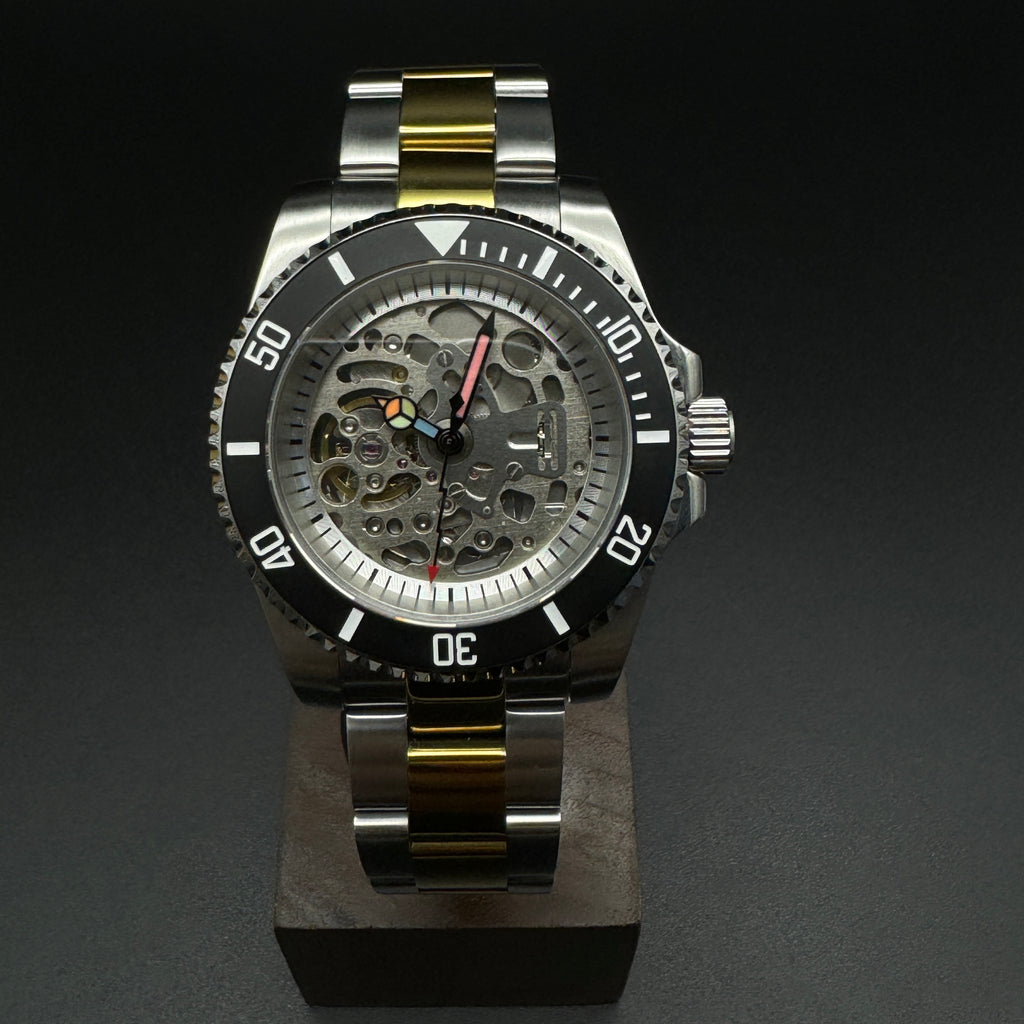 NH70 Skeleton SUB Style Watch Rainbow Oyster – Honcos Straps