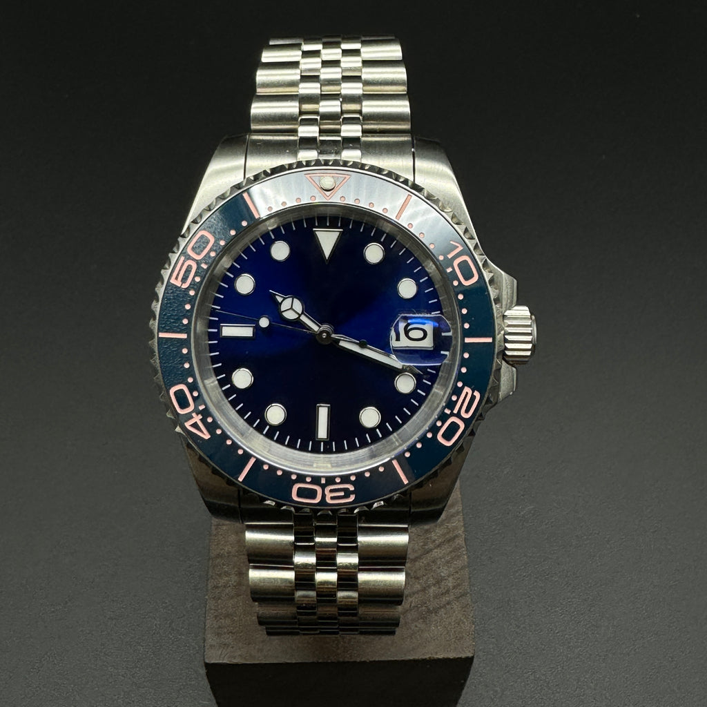Blue Submariner Watch Silver Jubilee – Honcos Straps