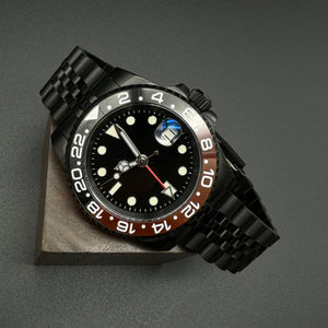 GMT Style Watch Black Jubilee – Honcos Straps - Main Image