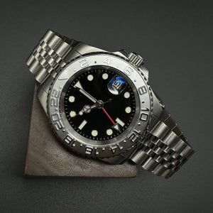 GMT Style Watch Silver Jubilee – Honcos Straps