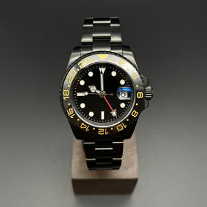 GMT Style Watch Black Oyster – Honcos Straps - Main Image