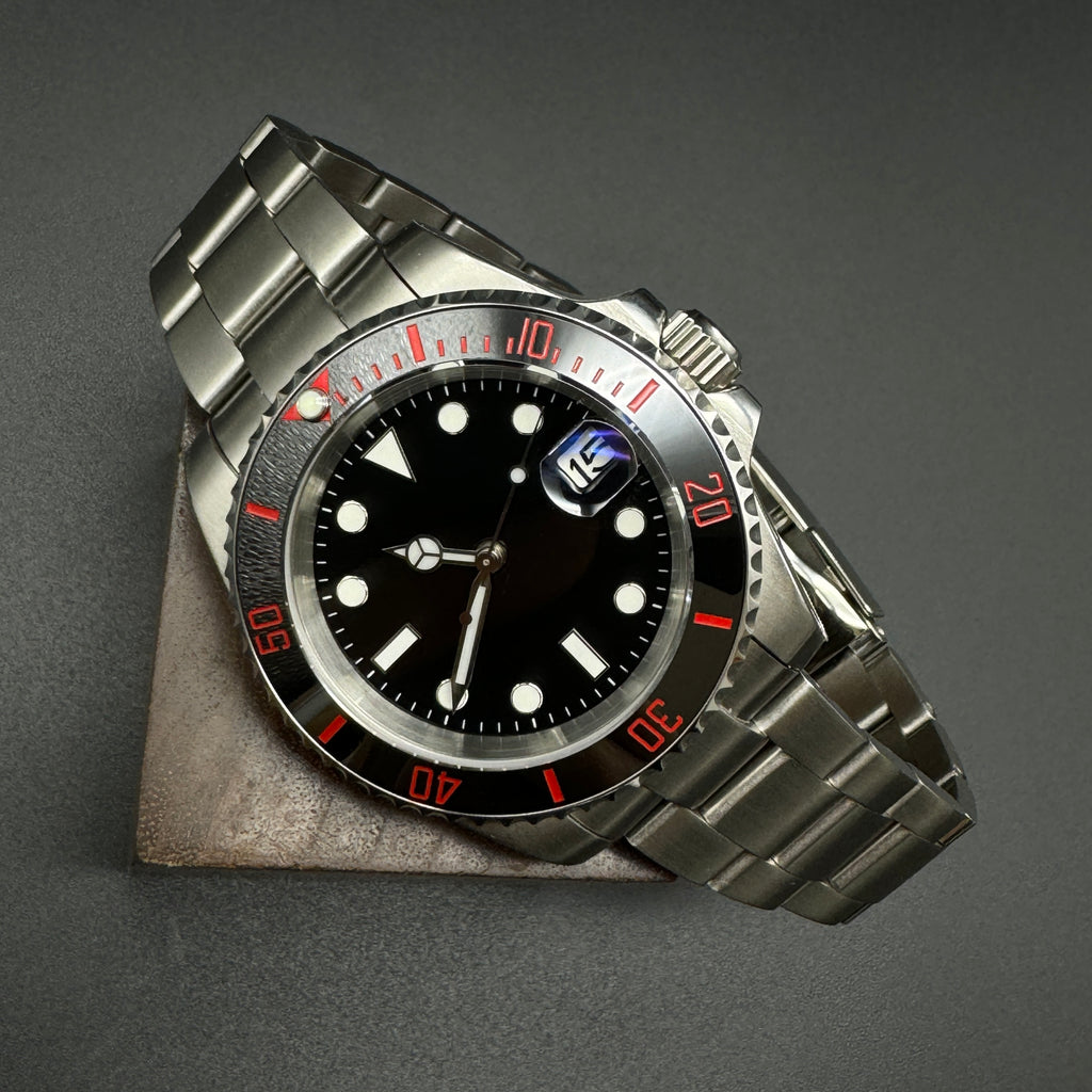 Black Submariner Watch Silver Oyster – Honcos Straps