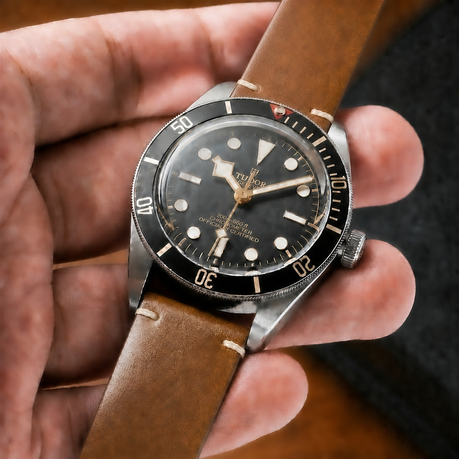 Leather Straps + Tang Buckle